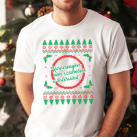 Kötött mintás nem számolom a kalóriákat - karácsonyi férfi póló