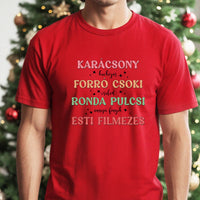 Feliratos karácsonyi férfi póló