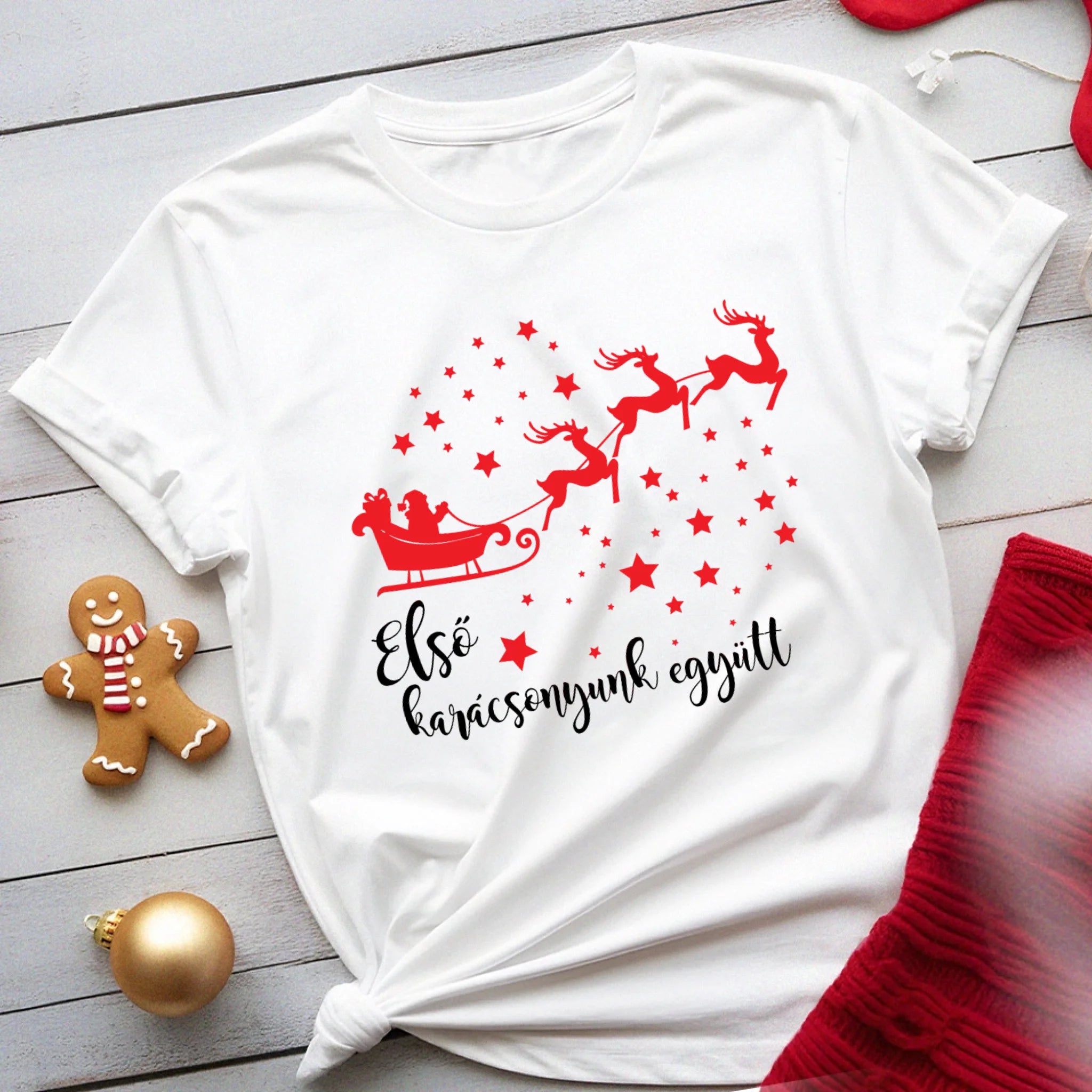 Első karácsonyunk együtt női póló