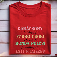 Feliratos karácsonyi női póló
