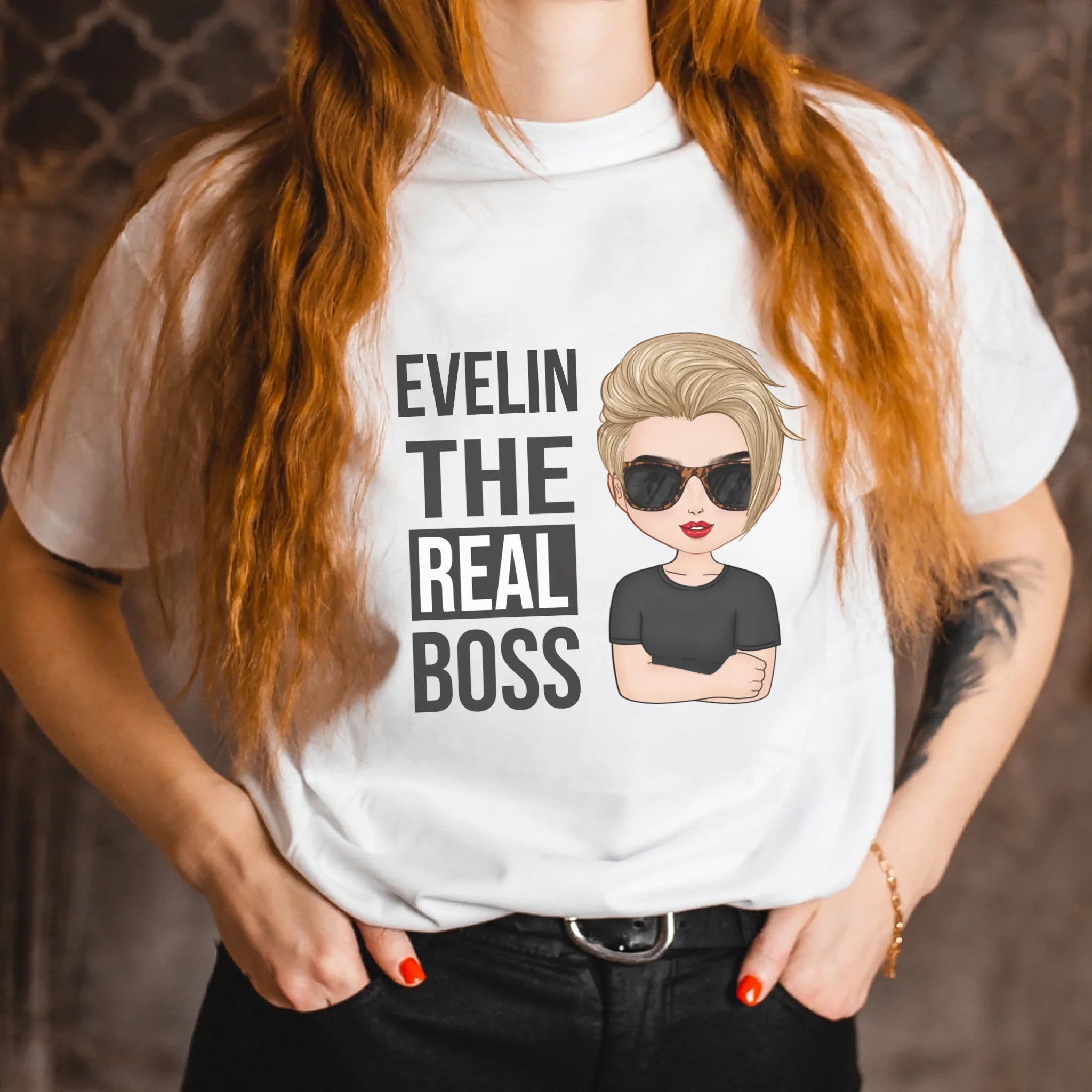 The Real Boss Cuki karakteres női póló