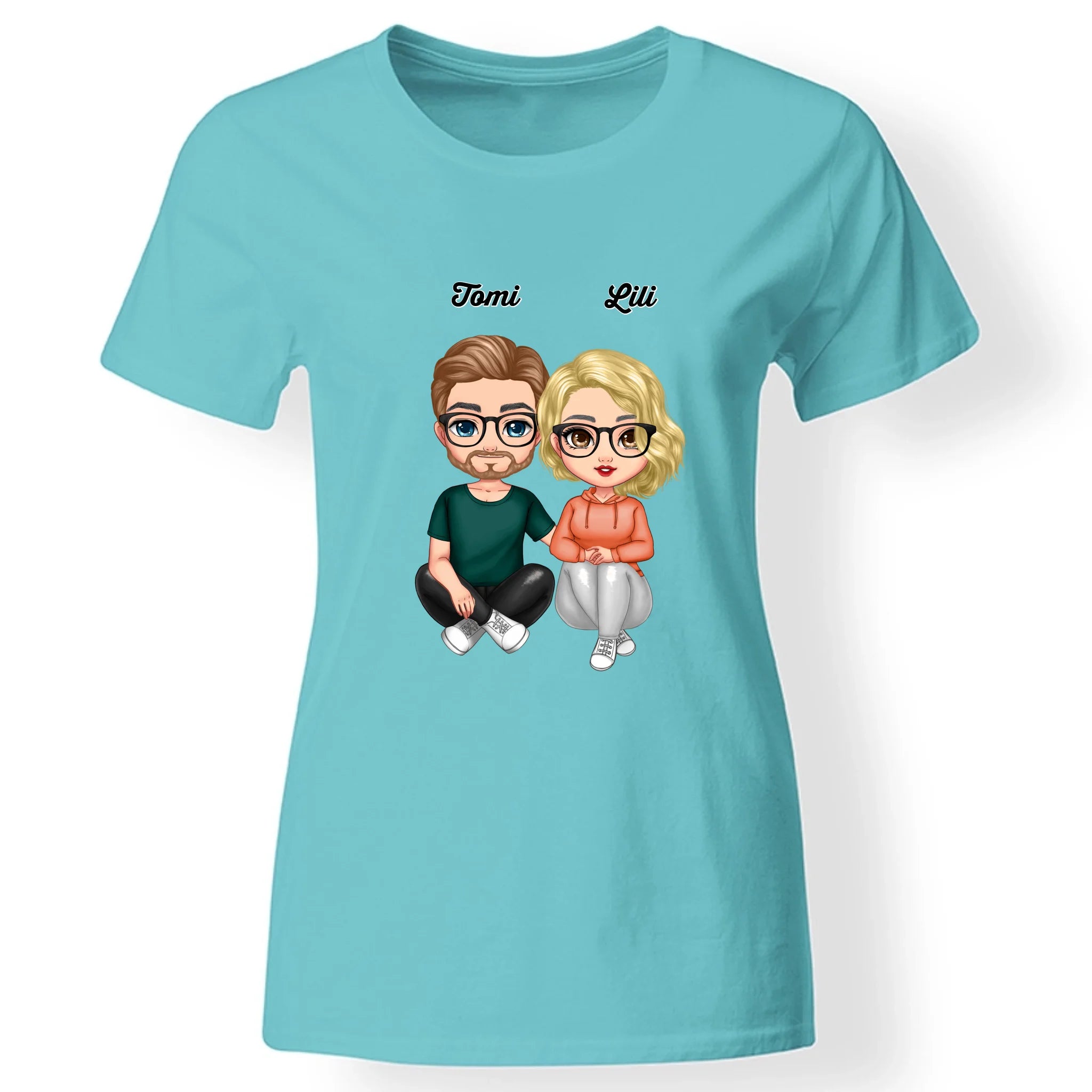 Cukifejű karakteres női póló pároknak