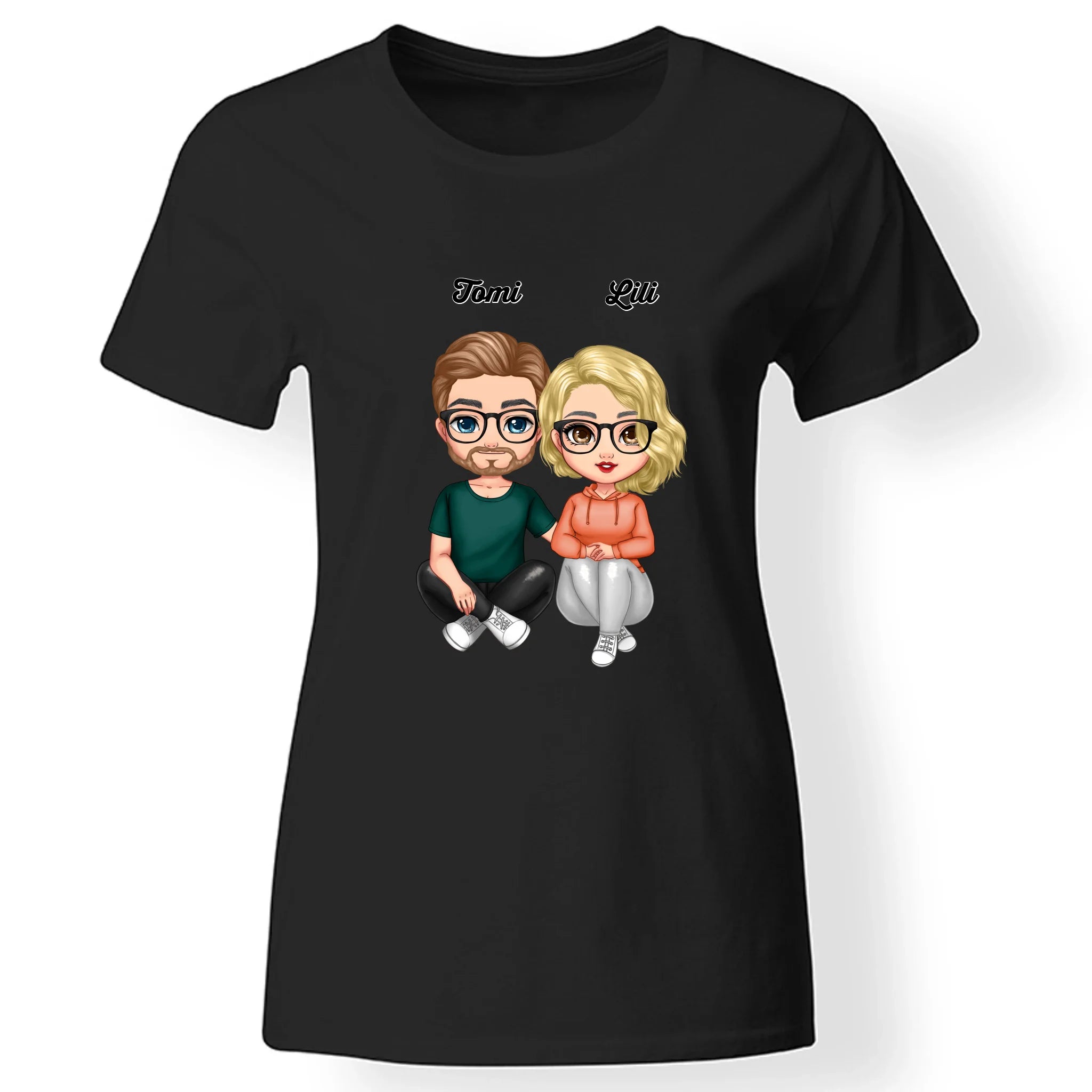 Cukifejű karakteres női póló pároknak