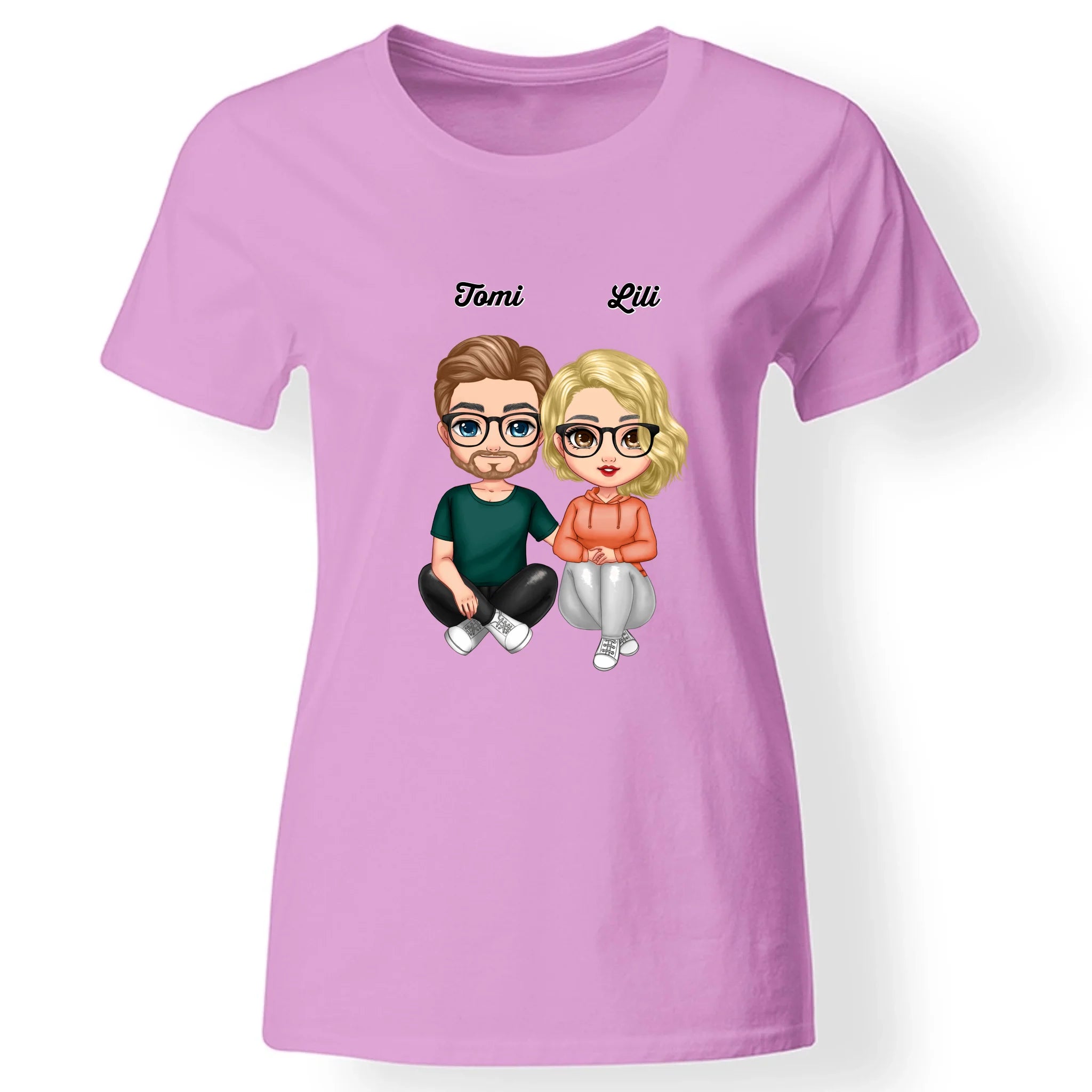 Cukifejű karakteres női póló pároknak