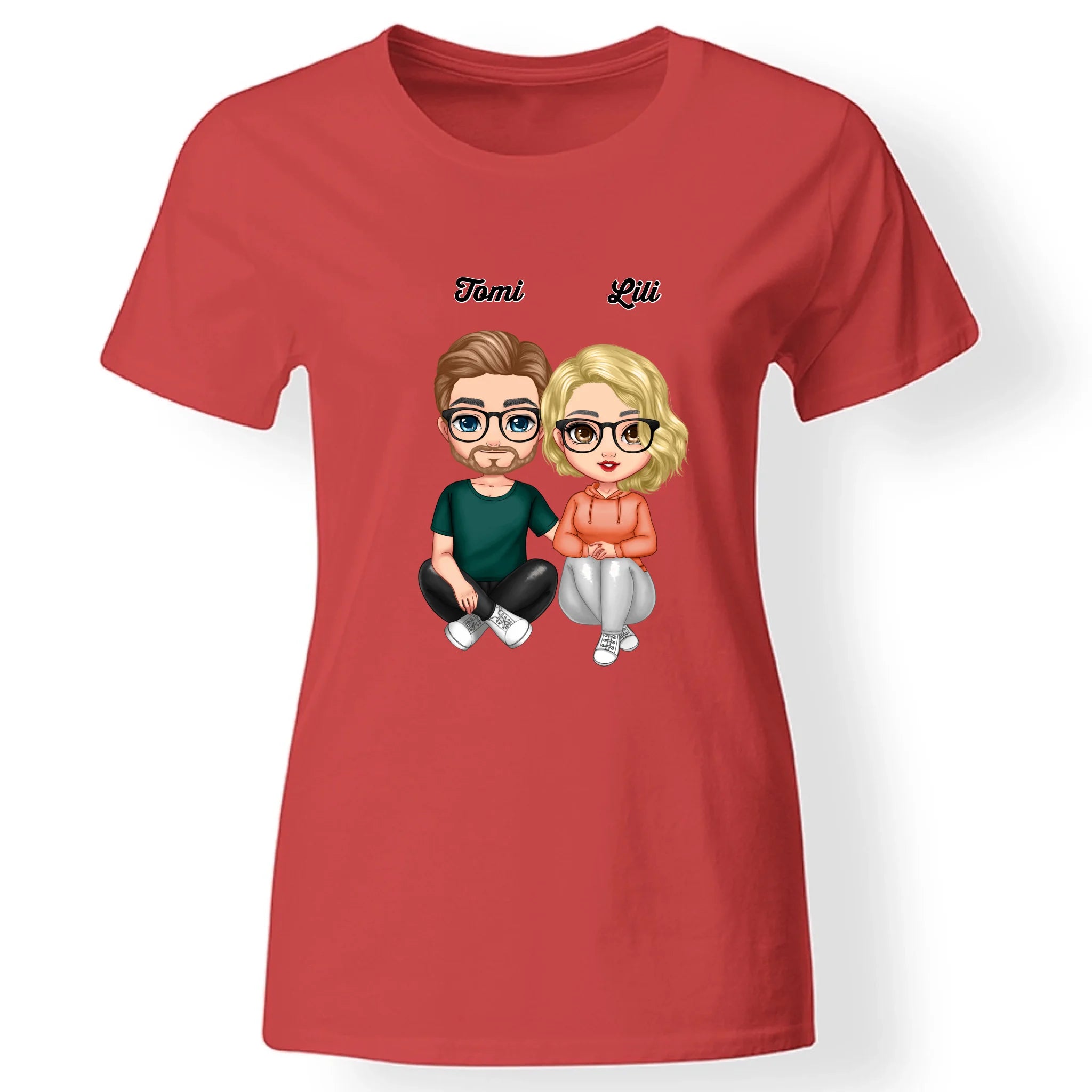 Cukifejű karakteres női póló pároknak