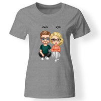 Cukifejű karakteres női póló pároknak