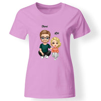 Cukifejű karakteres apa-lánya póló női