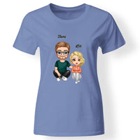 Cukifejű karakteres apa-lánya póló női