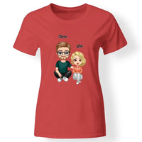 Cukifejű karakteres apa-lánya póló női