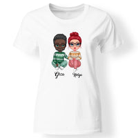 Karácsonyi páros női póló fehér