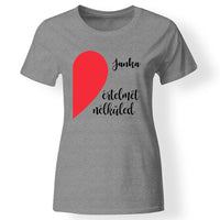 Összeillesztős szív póló nőknek szürke