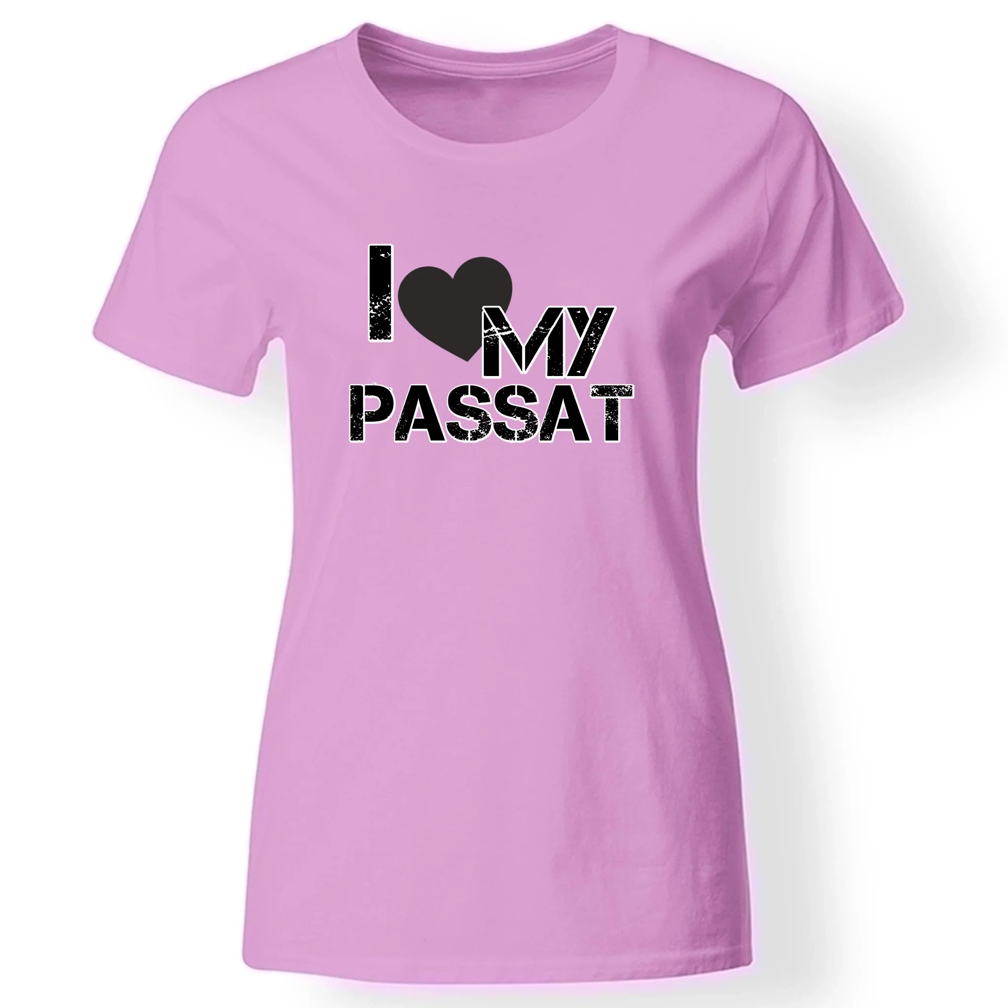 I love autós póló nőknek rózsaszín