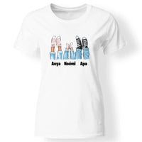 Tornacipős család női póló fehér