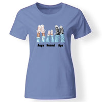 Tornacipős család női póló kék