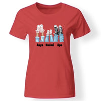 Tornacipős család női póló piros