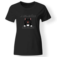 Menő Cicagazdi póló nőknek fekete