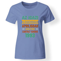 Szülinapi ajándék nőknek - Az igazi legendák női póló kék