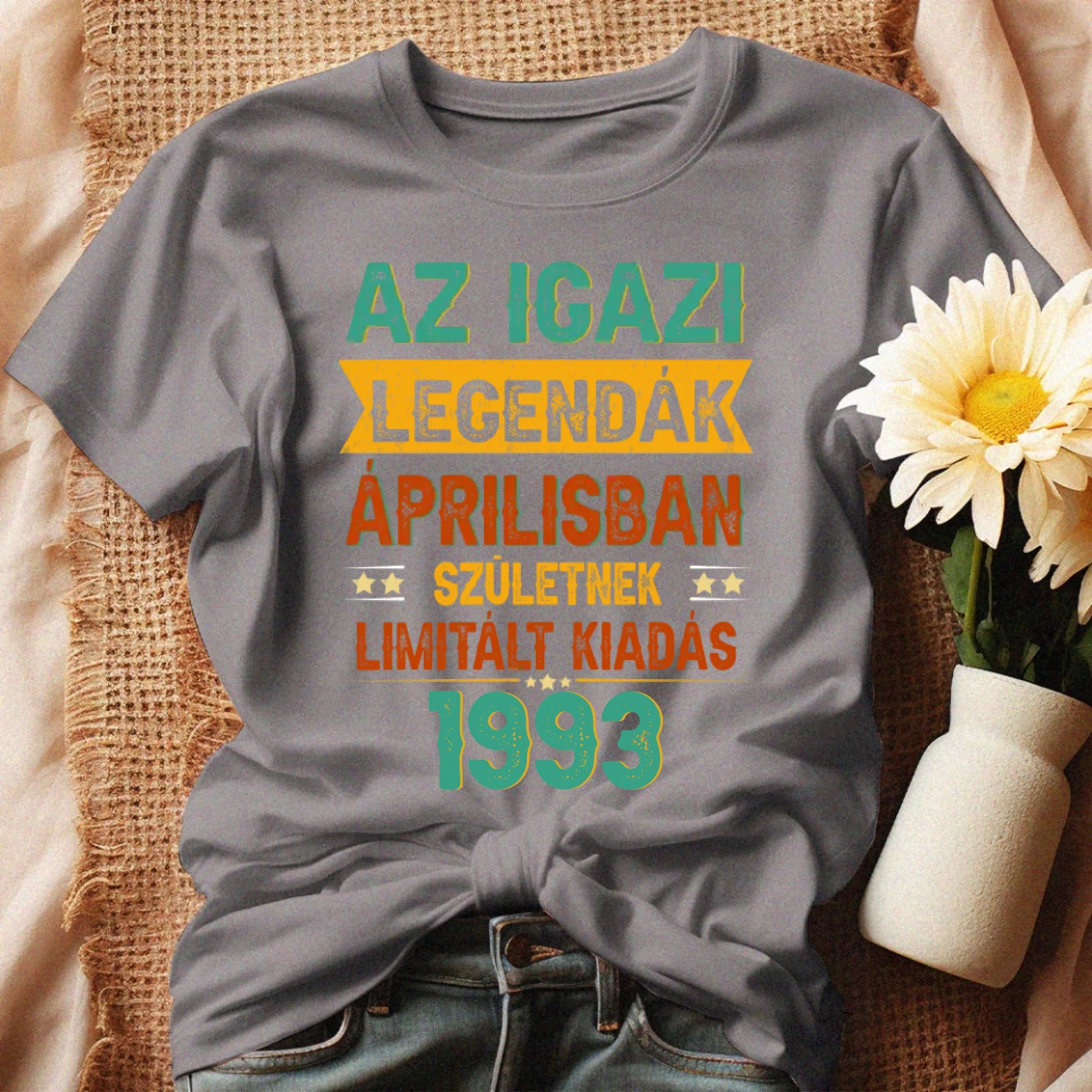 Szülinapi ajándék nőknek - Az igazi legendák női póló szürke