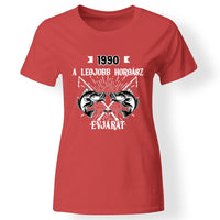 Szülinapi ajándék horgászoknak - A legjobb horgász évjárat női póló piros