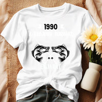 Szülinapi ajándék horgászoknak - A legjobb horgász évjárat női póló fehér