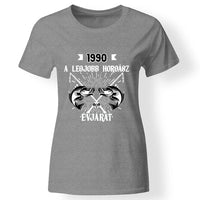 Szülinapi ajándék horgászoknak - A legjobb horgász évjárat női póló szürke