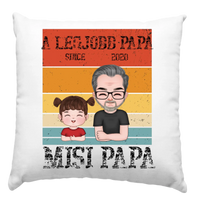 A legjobb Papa párna szerkeszthető karakterekkel