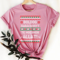 Boldog Karácsonyt te mocskos állat - vicces karácsonyi női póló