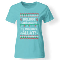 Boldog Karácsonyt te mocskos állat - vicces karácsonyi női póló