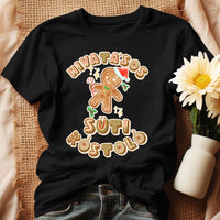 Hivatásos süti kostoló feliratú karácsonyi mintájú női póló