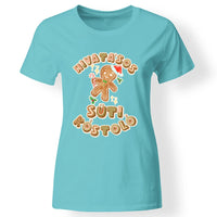 Hivatásos süti kostoló feliratú karácsonyi mintájú női póló