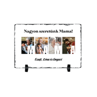 Ajándék Mamának - Egyedi képes Mama szeretünk gránitlap