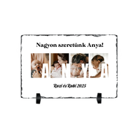 Ajándék Anyának - Egyedi képes Anya szeretünk gránitlap