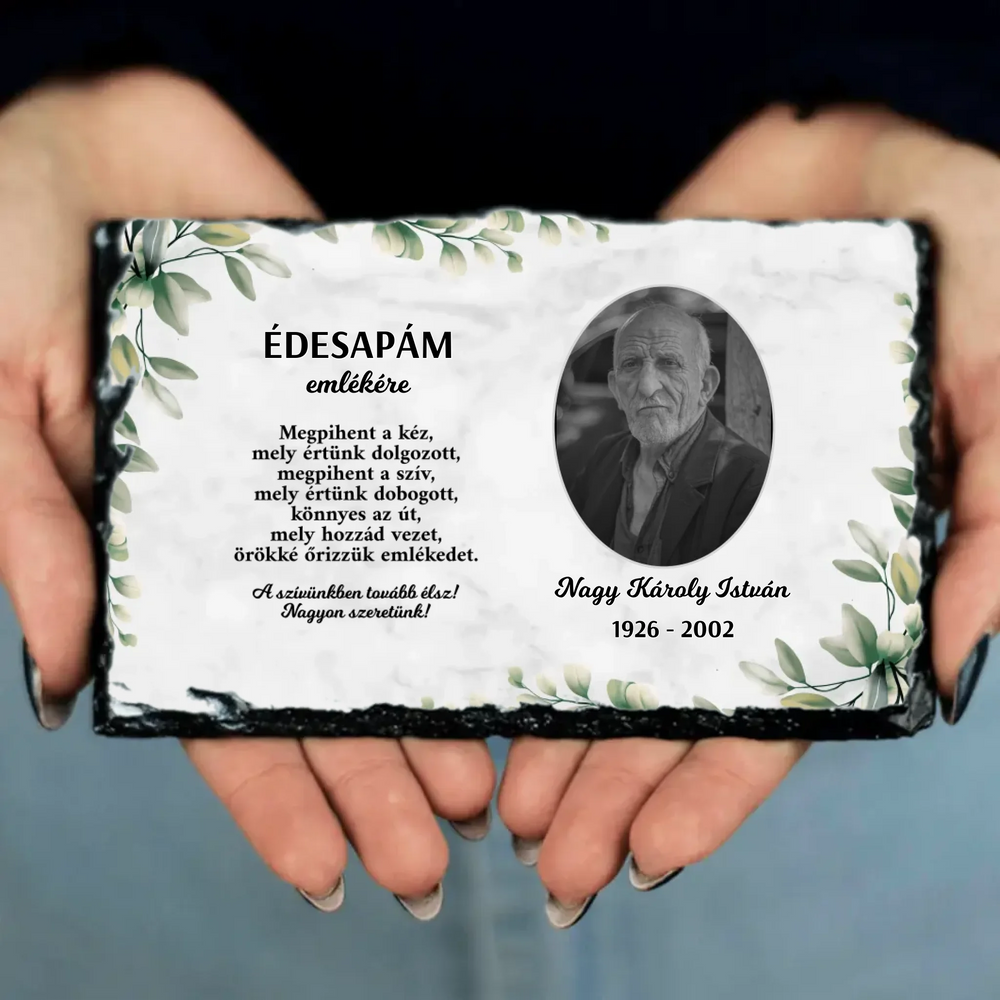 Szívünkben tovább élsz gránitlap