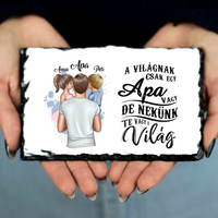 Apa két kisgyerekkel egyedi gránitlap