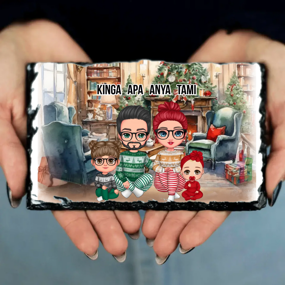 Karácsonyi családos gránitlap