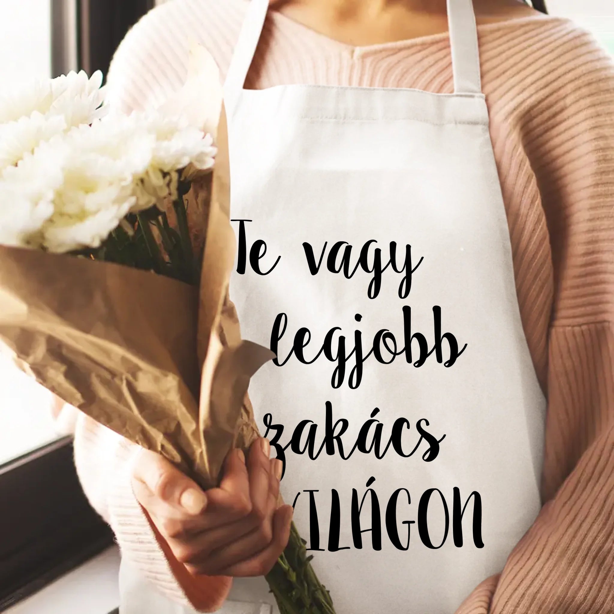 Egyedi feliratos kötény