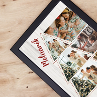 Személyre szabható karácsonyi falikép 6 képpel