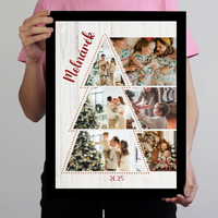 Személyre szabható karácsonyi falikép 6 képpel