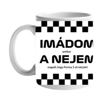  Imádom a nejem futamos egyedi képes bögre