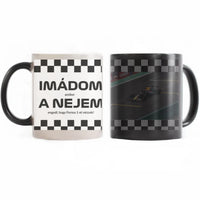  Imádom a nejem futamos egyedi képes bögre