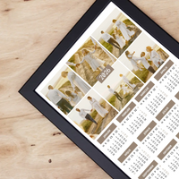 2026 falikép álló naptár egyedi 6 képpel