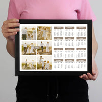 2026 falikép fekvő naptár egyedi 6 képpel