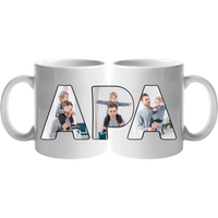 Apák napi egyedi ajándék bögre APA feliratos képekkel