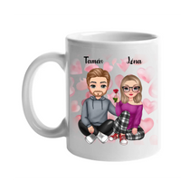 Valentin napi cuki páros bögre