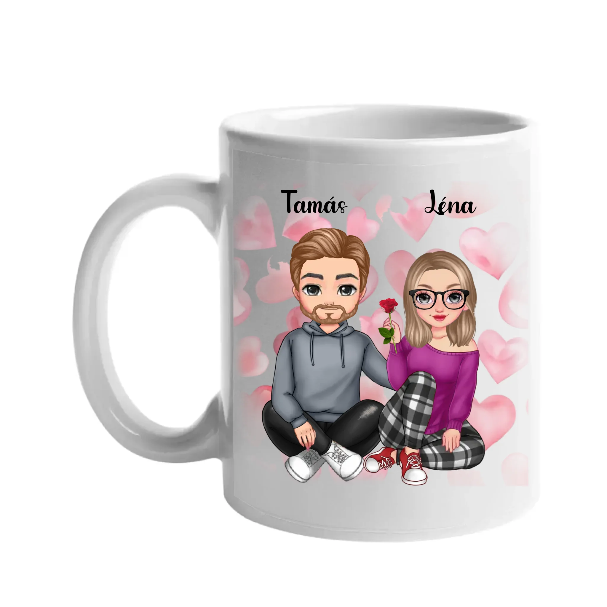 Valentin napi cuki páros bögre