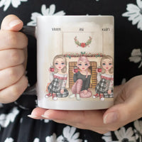 Karácsonyi cuki 4 barátnős bögre