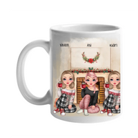 Karácsonyi cuki 3 barátnős bögre