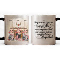 Karácsonyi cuki 3 barátnős bögre