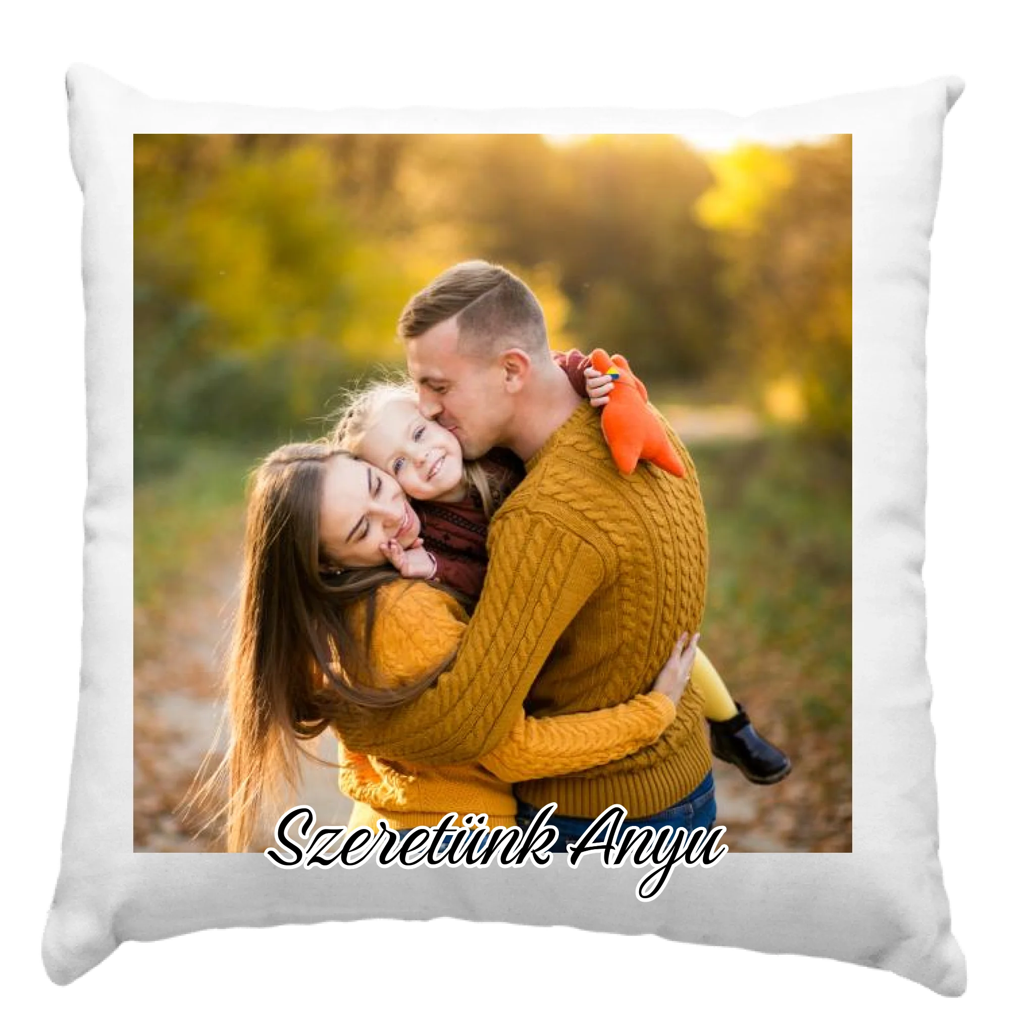 Egyedi fényképes szerkeszthető párna