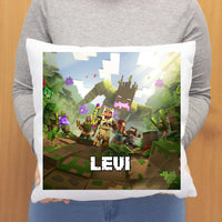 Minecraft kalandok párna saját névvel